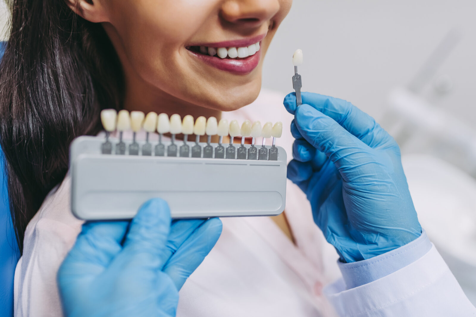 patient choosing tooth implants